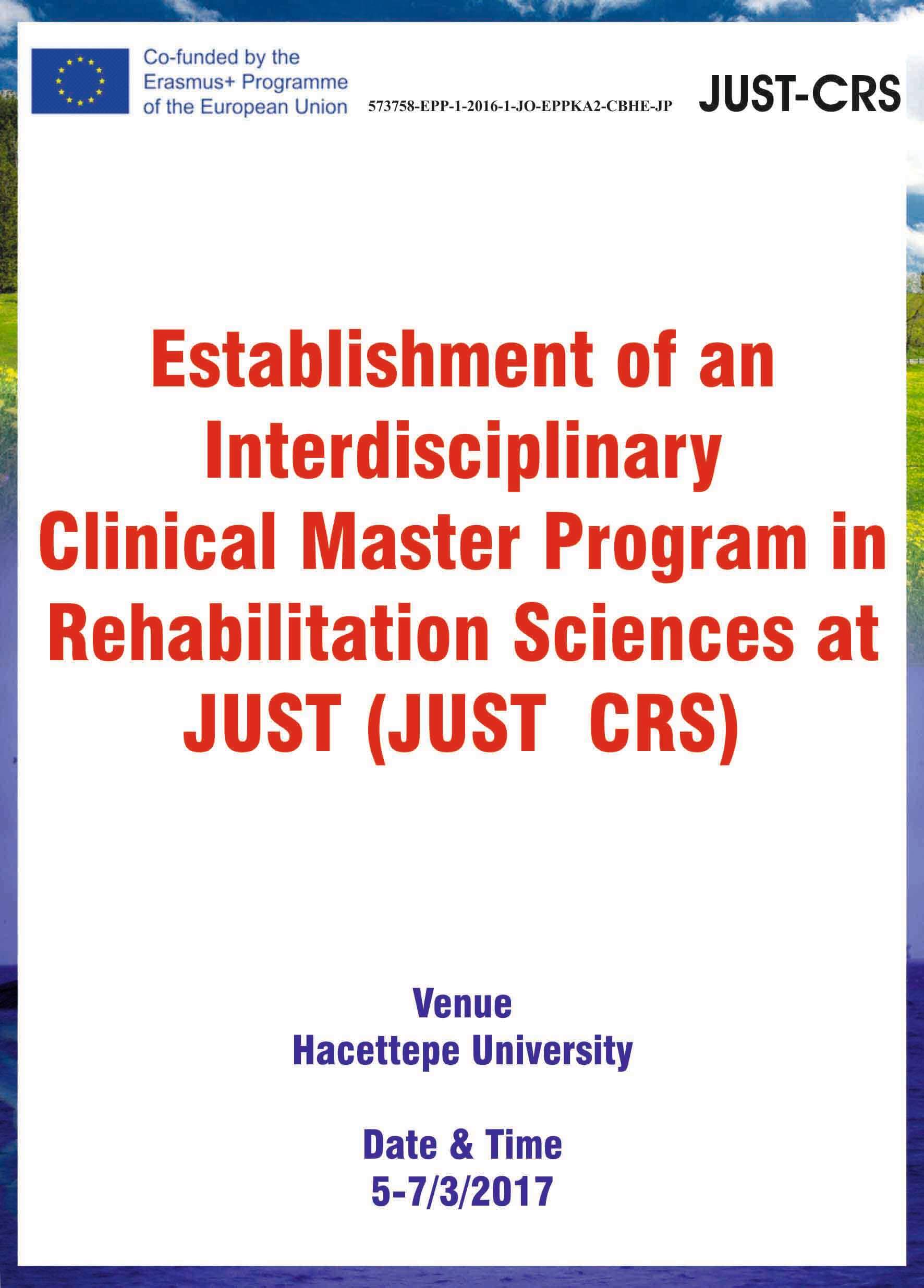Establishment of an Interdisciplinary Clin. Master Porgram in Rehabilitation Sci. at JUST